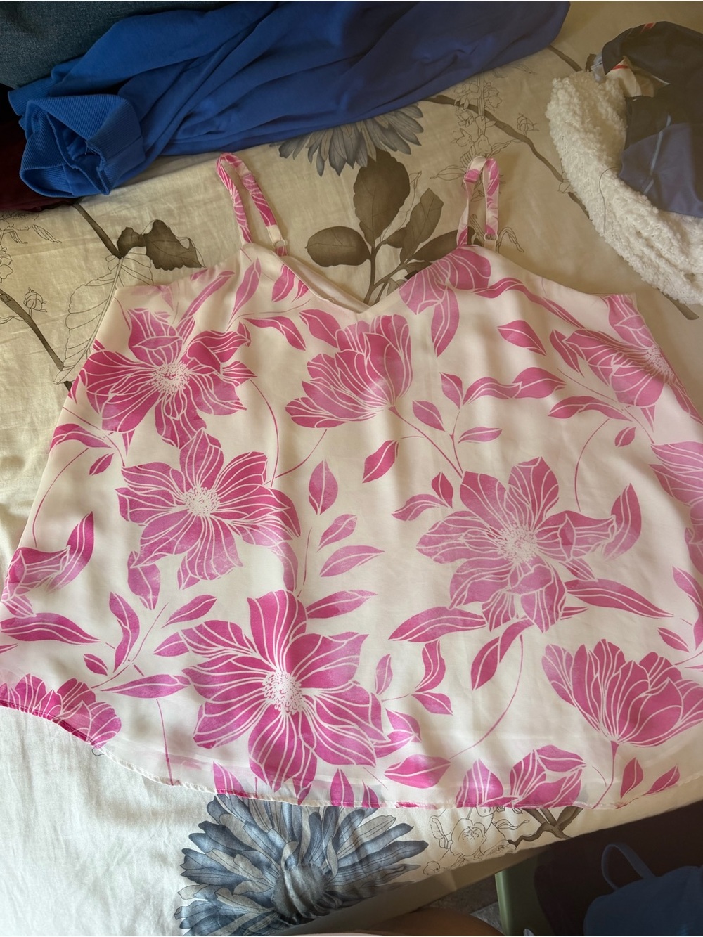 torrid Pink Floral Cami Tank Top
